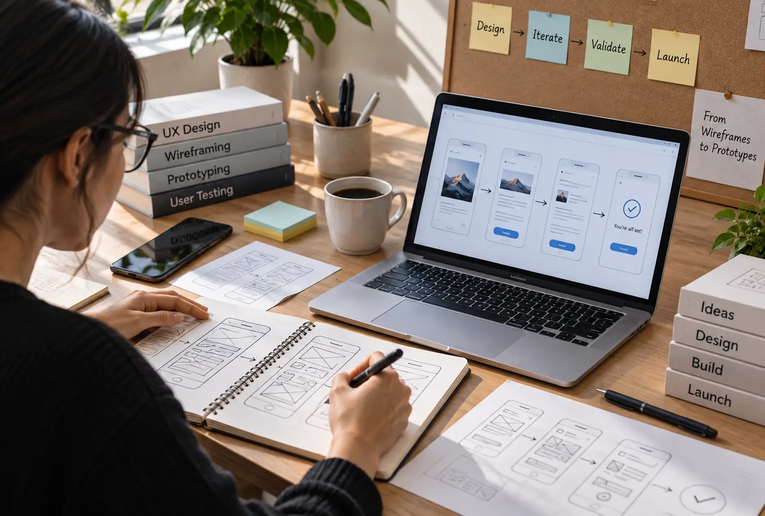 Wireframes and Prototypes for Product Design